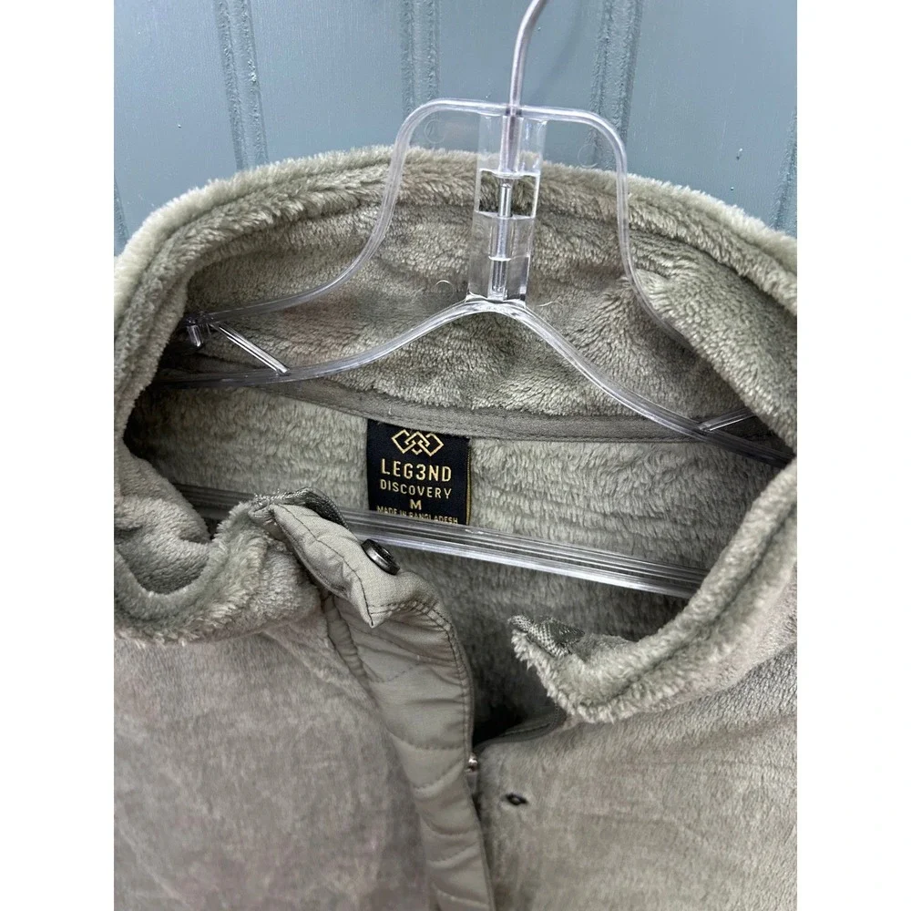 LEGEND DISCOVERY Womens Shadow Fleece Quilted‎ Jacket Size M